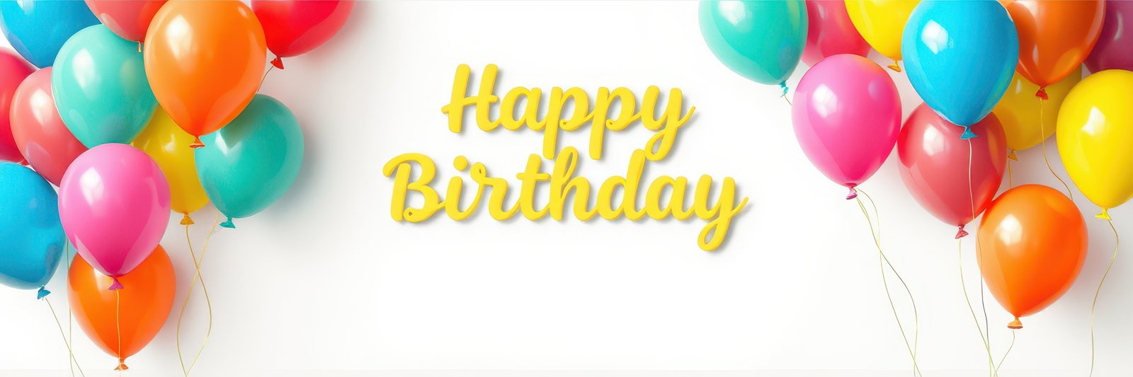 Colorful balloons and cheerful decorations create a festive atmosphere for a joyous birthday celebration